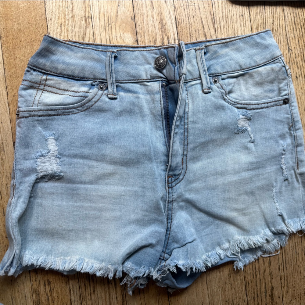 Light Blue Denim Shorts